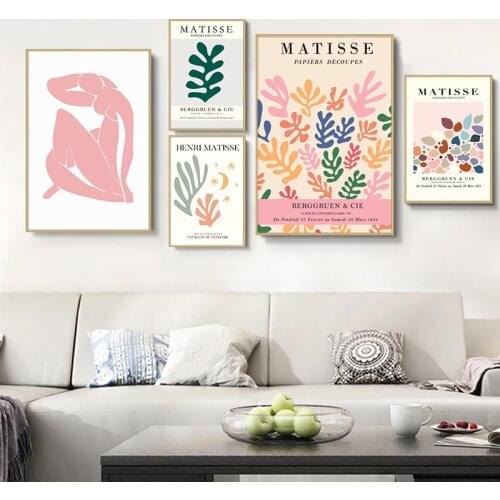 Henri Matisse Abstract Body Exhibition Poster and Print Wall Art Canvas Painting Pictures Modern Gallery Home Women Office Decor