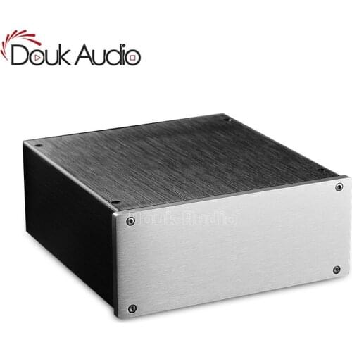 Nobsound Blank Aluminum Enclosure Preamplifier Chassis Power Amp House DIY Case Mini Box