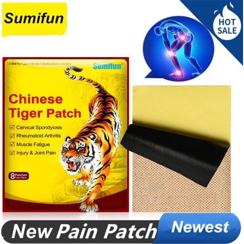 8 Pcs Tiger Plaster Pain Relief Patch Original Natural Herbal Medical Body Arthritis 100% Joint Tiger Plaster