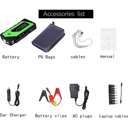 Car Jump Starter 12V Starting Device Portable Power Bank Car Charger for Car Battery Booster Diesel Auto LED Lighter Car Starter