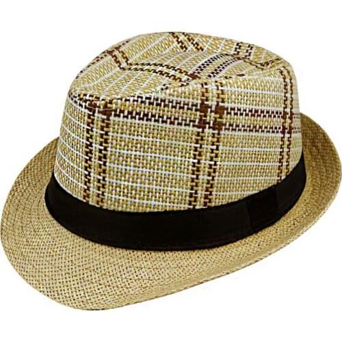 2018 new Sun Hat Straw Men Beach Summer Fashion Hats For Women Trilby Gangster Cap Jazz Hats Girl Visor Cap Casual Panama sunhat