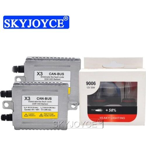 SKYJOYCE Yeaky Canbus Xenon Headlight Kit Yeaky H1 H3 H7 H11 D2H HID Xenon Lamp Lights AC 12V 35W DLT X3 Canbus Ballast Kit