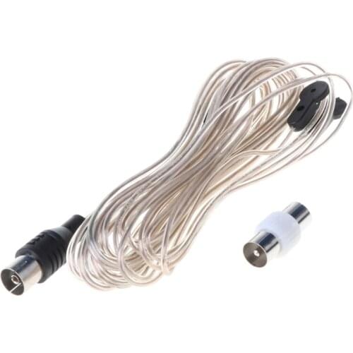 Universal ANT-108 3.2m FM Radio Aerial Cable Female Connector Antenna for Indoor Home Radio Stereo Receiver Amplifier LX0B