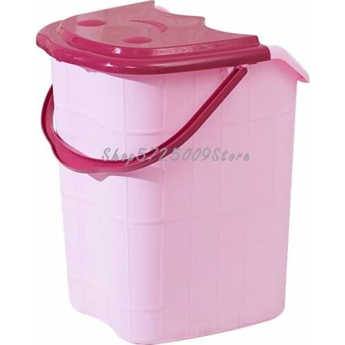 Foot Soaking Bucket Over Calf With Plastic Cover, Large Deep Bucket, Foot Therapy Bucket, Household Heat Preservation Massage Fo