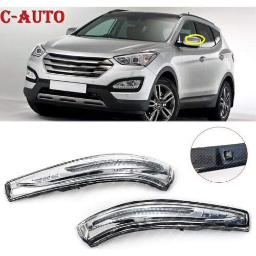 Rearview Mirror Lamp For Hyundai IX45 2013-2017 SANTAFE XL Rear view mirror turning signal LED light side lamp Flashing lights