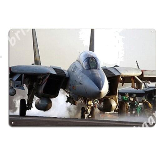 Grumman F-14 Tomcat Metal Signs Wall Plaques Cinema Garage Design Tin sign Posters