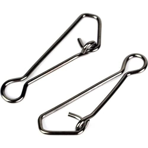 100pcs/lot Carp Fishing Swivel Snap Rolling Lock Pin Sea Fishing Hook Connector Safety Link Rigs Fishing Accessories 00#,0#,1#,2