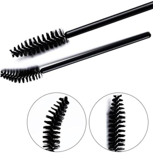 100Pcs Disposable Stereotypes Eyelash Brush Mascara Wands Applicator Spoolers Bending Eye Lashes Cosmetic Brushes Beauty Makeup