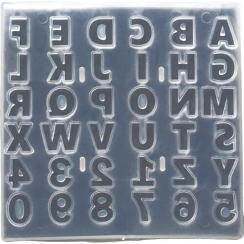 36 Cavities Plastic Alphabet Letter Number Fondant Cake Biscuit Baking Mould Chocolate Cookie Cutters Cake DIY Alphabet Mold
