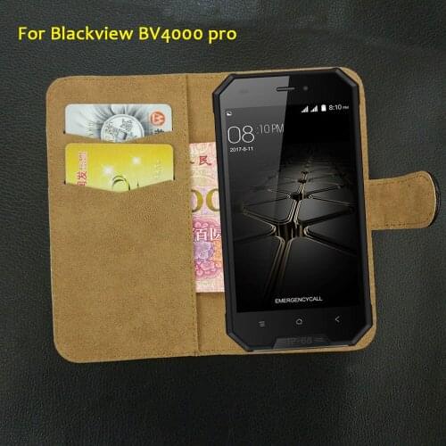 6 Colors Super!! Blackview BV4000 pro Case Flip Leather Luxury Exclusive Protective 100% Special Phone Cover+Tracking
