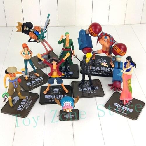 9Styles Figure Toys Luffy Nami Robin Chopper Zoro Sanji Brook Usopp Franky New World Cool Model Doll Collectible Toy
