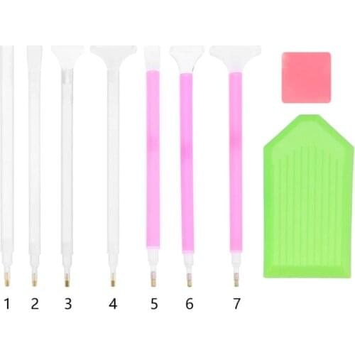 DIY Diamond Painting Accessories 5D Diamond Painting Cross Stitch Embroidery Pen Tools Set Mosaic Paste Glue Pen Kit