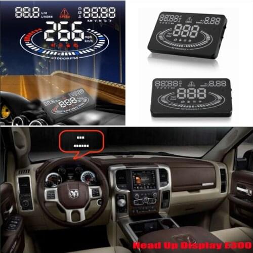 For Dodge Dakota/Durango 2010-2018 2019 AUTO OBD HUD Warning Reflecting Windshield Car Head Up Display Driving Screen