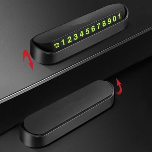 Car Temporary Stop Sign Parking Card Telephone Number Card Plate for KIA sportage ceed kia sorento Accessories 2017 2018