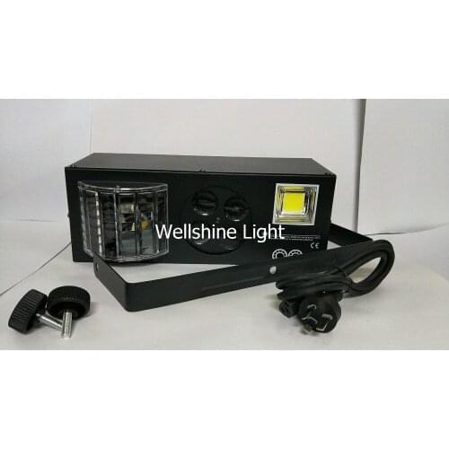 Free shipping 2pcs/lot New LED 4 in 1 Laser flash Gobo Strobe butterfly derby light DMX512 Disco Club Party & home entertainment