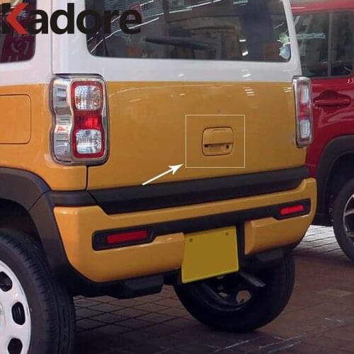 For Suzuki Hustler 2020 2021 2022 Stainless Steel Rear Door Tailgate Handle Cover Trim Sticker Car Styling Accessories 2pcs