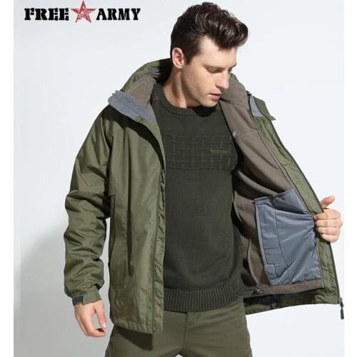 Free Army Men's Parkas With A Hood