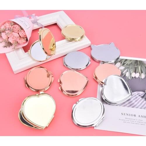 Compact Makeup Mirror Cosmetic Magnifying Round Pocket Make Up Mirror for Purse Travel Bag Home Office Mirror