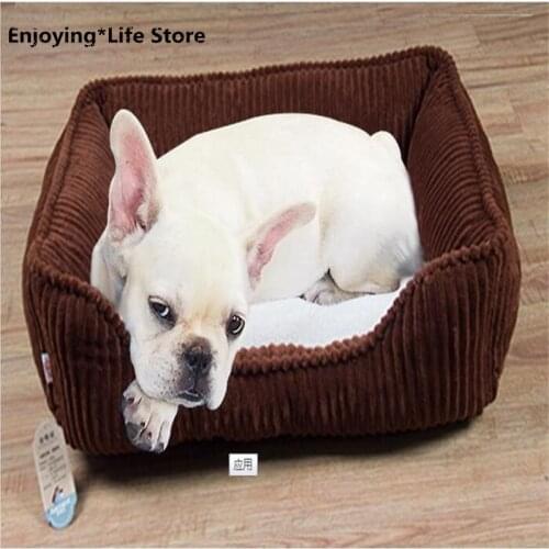 Dog Bed Pet Long Plush Super Soft Pet Bed For Large Dogs Corduroy Warm Sleeping Bag Puppy Cushion Mat Dog Supplies Basket Cat