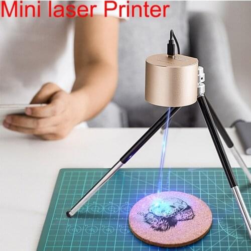 Mini laser printer Portable Laser Engraving Machine 3D Printer Desktop Etcher Cutter DIY Engraver Lifetime 10000 hours #R30