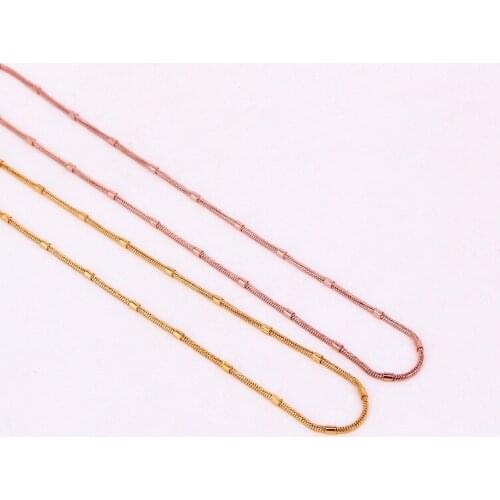 Hot Selling Fashion Simple Jewelry Party Gift Knotty Snake Bone Necklace Stainless Steel Woman Necklace Wholesale