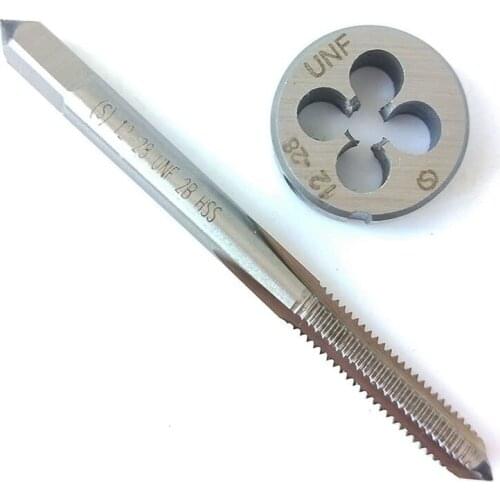 12-28 UNF HSS Taper Right Hand Thread Tap And Round Thread Die Set