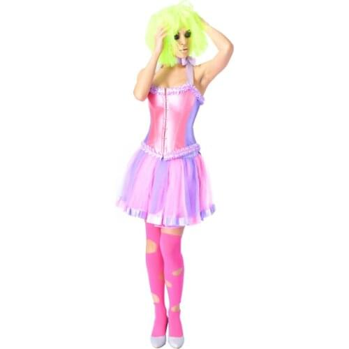 Cute Colorful Corset Bustier Top Womens Vintage Underwear Lolita Dress Shapewear Bustier Top Holiday Burlesque Costume