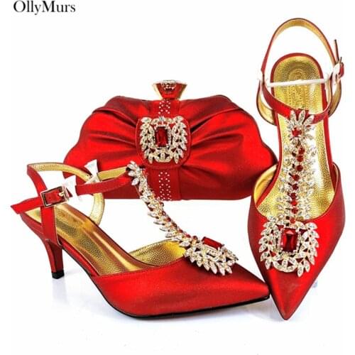 Fashion Women Blue Shoes And Bag Set Italian High Heels Shoes And Bag Set African Shoes And Purse To Match Set On Stock