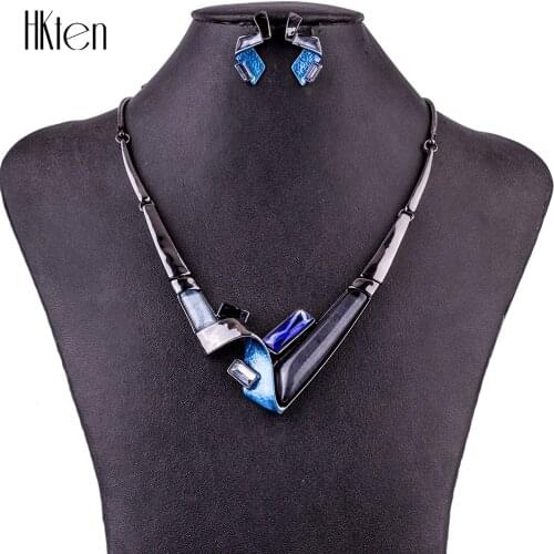 MS1504765 Fashion Jewelry Sets High Quality Necklace Sets For Women Jewelry Multicolored Crystal Resin Unique Design Party Gift