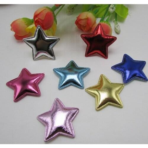 3.5cm Star patches shiny Felt Appliques for clothes Sewing Supplies diy craft ornament scrapbook