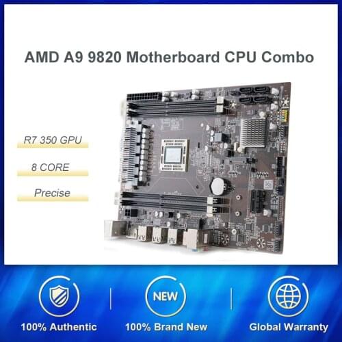 AMD A9-9820 8-core Desktop APU R7 350 GPU With Motherboard ComboSupport DDR3 2.35GHz Compared with i5 7400 High Performance Set