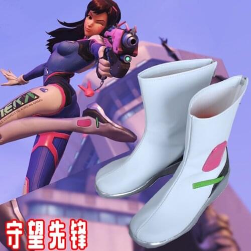 OW D.VA Cosplay Shoes Boot Halloween Carnival Party Cosplay Costume Accessories