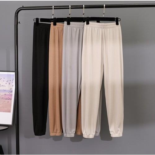 Solid Color Summer Loose Casual Trousers for Women Harajuku High Waist Wide Leg Korean Fashion Pants Female Elegant