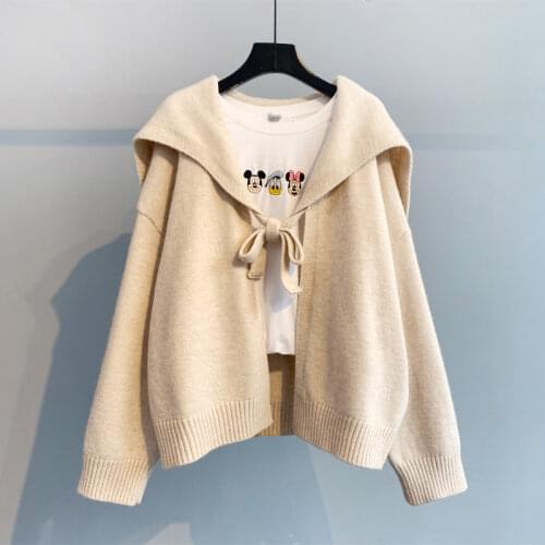 2020 Autumn Winter Women Sweater Cardigans Oversize V neck Knit Cardigans Girls Outwear Korean Chic Tops Suete Mujer Poncho