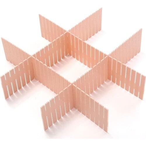 4Pcs Adjustable Wardrobe Drawer Divider Storage Clapboard For Ties Socks Bra Underwear Organizer Cabinet Storage Divider