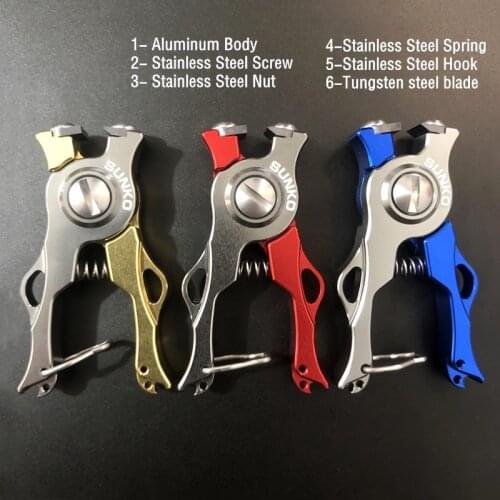Tungsten line cutter 18.3g Tungsten steel pliers Aluminum Alloy Fishing Pliers Cutter Line High Quality Tool