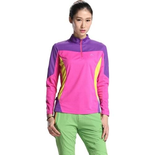 Spring Autumn Women Outdoor Camping Trekking Sport Sun Protection T Shirt Ventilation Clothes Woman Long Sleeve Female Clothing