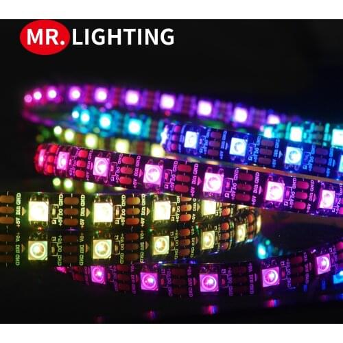Smart pixel led strip light 1m/2m/3m/4m/5m WS2812B 30/60/144 pixels/leds/m;WS2812 IC;IP30/IP65/IP67,DC5V led strip tape