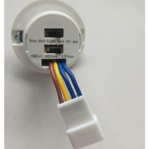 40mm LED PIR Detector Infrared Motion Sensor Switch with Time Delay Adjustable Adjust the Light Soft and Stable Easy to Install