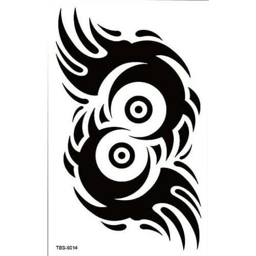 Waterproof Temporary Tattoo Mens Fire Tatoo Eagle Lotus Mandala Eye Flame Totem Water Transfer Fake Tatto For Man