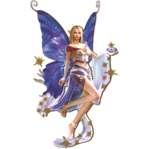 3pcs Beauty Butterfly Elves Waterproof Temporary Tattoos Men Gold Power Fake tattoo Flash Powder Tattoo Body Art Bodystocking