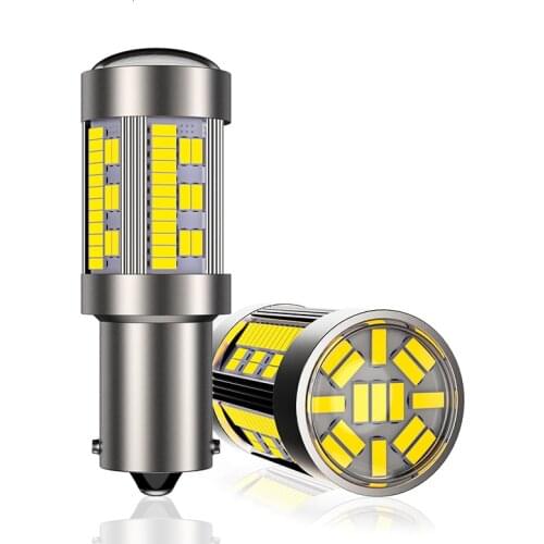 1PCS 1156 P21W LED BA15S PY21W BAU15S Canbus Bulb 4014 105SMD T20 7440 W21W LED Error Free Car Lights For Auto Turn Signal Light