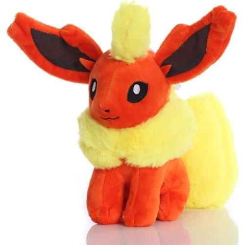 1pcs TAKARA TOMY Pokemon 20cm Flareon Plush Toys Doll Flareon Soft Stuffed Plush Doll Peluches Gift for Children K