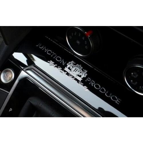 18cm X 3.5cm Metal Silver/Gold JP Produce VIP Luxury JDM Auto Emblem Badge Decals Stickers Car Accessories