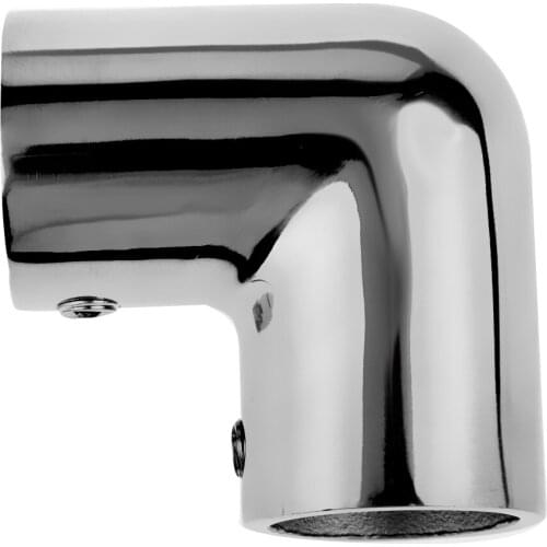 316 Stainless Steel Boat Hand Rail Fitting 90 Degree Elbow Tube Mount Maximum Corrosion Resistance Durability