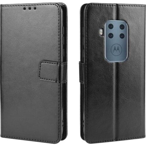 For Motorola One Zoom case cover Luxury PU leather Wallet Flip Shockproof Back cover case For Motorola Moto One Zoom phone case