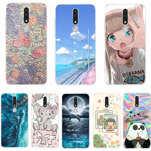 For Nokia 3.1 Case Cover Soft Silicone TPU Fashion Painted Phone Back Cover Protective Case For Nokia 3.1 shell coque