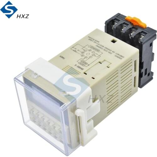 DH48S-S Digital AC 220V Precision Programmable Delay Relay with Socket Base