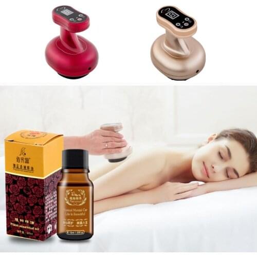 Electric Scraping Massager 9 Modes Meridian Dredge Lymphatic Drainage Vacuum Cupping Fatigue Pain Relieve Body Slimming Home Hot