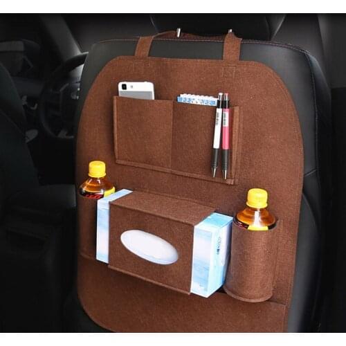 Multifunctional Car Back Seat Storage Bag Backrest Pockets Protector Organizer Auto Accessories Universal for Kia Hyundai